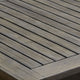 Ceri Outdoor Dining Table with Umbrella Hole | Graywash 59" Top
