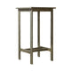 Emio Outdoor Side Bar Table | 24" Top | Farmhouse Graywashed Acacia Wood