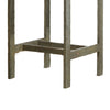 Emio Outdoor Side Bar Table | 24" Top | Farmhouse Graywashed Acacia Wood