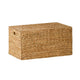 Jom Storage Trunk Basket with Lid | 27" Light Brown Hyacinth Woven