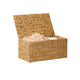 Jom Storage Trunk Basket with Lid | 27" Light Brown Hyacinth Woven