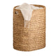 Jom Laundry Hamper | Arrow Weave Light Brown Hyacinth Basket | 22" Oval