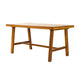 Mery Outdoor Dining Table | 59" Slatted Top | Brown Acacia Wood