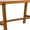 Mery Outdoor Dining Table | 59" Slatted Top | Brown Acacia Wood