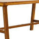Mery Outdoor Dining Table | 59" Slatted Top | Brown Acacia Wood