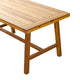 Mery Outdoor Dining Table | 59" Slatted Top | Brown Acacia Wood