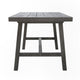 Mery Outdoor Dining Table | 59" Slatted Top | Gray Washed Acacia Wood