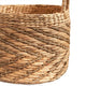 Storage Basket with Handles | Light Brown Hyacinth Woven | 15" Round