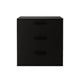Moru Modular Oversize Dresser Chest | 3 Deep Drawers | Modern Black Wood