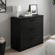 Moru Modular Oversize Dresser Chest | 3 Deep Drawers | Modern Black Wood