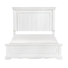 Jena Queen Size Bed | Paneled Frame Moldings | New Age Farmhouse White