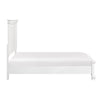 Jena Queen Size Bed | Paneled Frame Moldings | New Age Farmhouse White