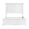 Jena Queen Size Bed | Paneled Frame Moldings | New Age Farmhouse White