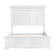 Jena Queen Size Bed | Paneled Frame Moldings | New Age Farmhouse White