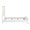 Jena Queen Size Bed | Paneled Frame Moldings | New Age Farmhouse White