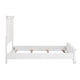 Jena Queen Size Bed | Paneled Frame Moldings | New Age Farmhouse White