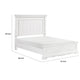 Jena Queen Size Bed | Paneled Frame Moldings | New Age Farmhouse White