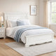 Jena Queen Size Bed | Paneled Frame Moldings | New Age Farmhouse White