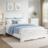 Jena Queen Size Bed | Paneled Frame Moldings | New Age Farmhouse White