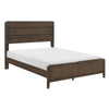 Eme Queen Size Bed | Slatted Headboard | Classic Dark Walnut Brown Frame