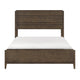 Eme Queen Size Bed | Slatted Headboard | Classic Dark Walnut Brown Frame