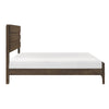 Eme Queen Size Bed | Slatted Headboard | Classic Dark Walnut Brown Frame