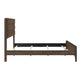 Eme Queen Size Bed | Slatted Headboard | Classic Dark Walnut Brown Frame