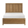 Cery Queen Size Storage Bed | 4 Side Drawers | Light Brown Hickory Veneer