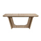 Wily Dining Table | 74-94" Extendable Top | U Base | Natural Oak Brown