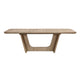 Wily Dining Table | 74-94" Extendable Top | U Base | Natural Oak Brown