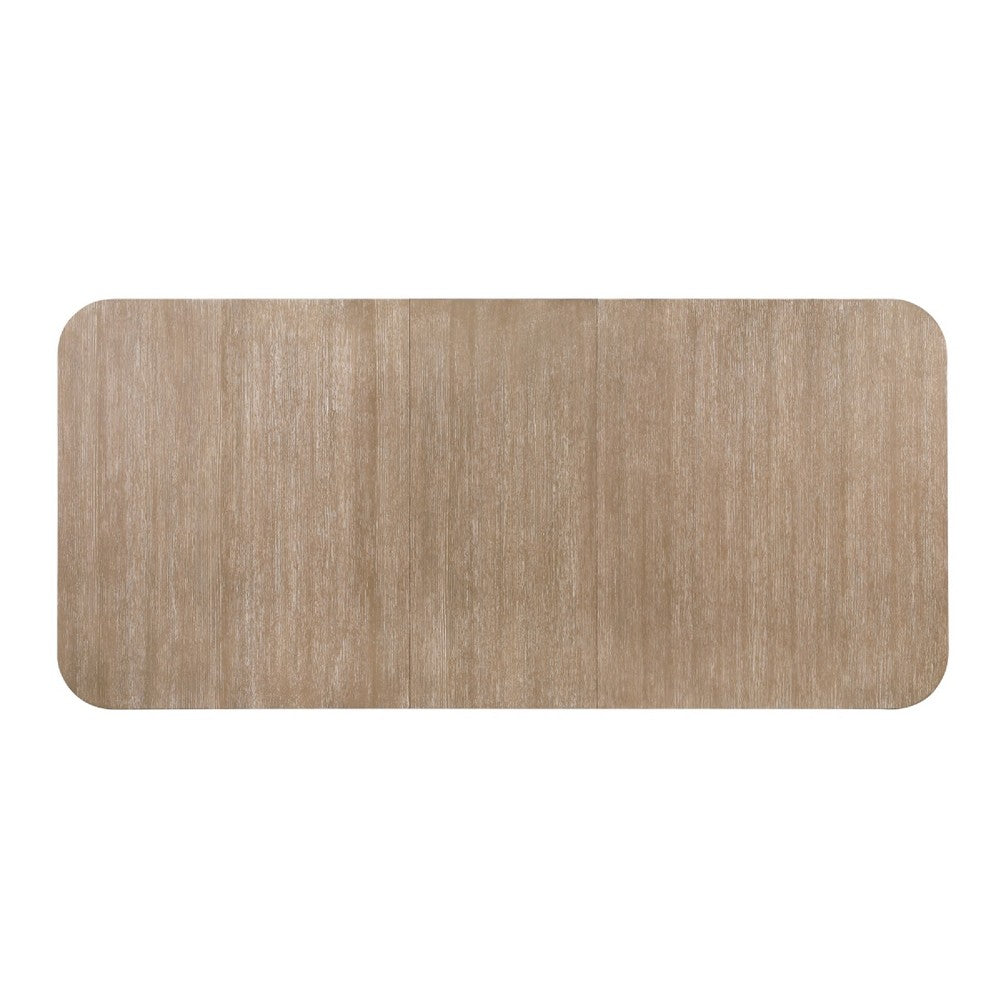 Wily Dining Table | 74-94" Extendable Top | U Base | Natural Oak Brown