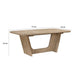 Wily Dining Table | 74-94" Extendable Top | U Base | Natural Oak Brown