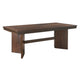 Bloi Dining Table | 76-94" Extendable Top | Walnut Brown Trestle Base