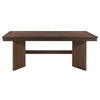 Bloi Dining Table | 76-94" Extendable Top | Walnut Brown Trestle Base