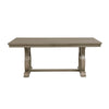 Mili Dining Table | 76-96" Extendable Top | Slim Trestle Base | Gray
