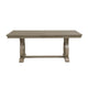 Mili Dining Table | 76-96" Extendable Top | Slim Trestle Base | Gray