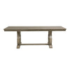Mili Dining Table | 76-96" Extendable Top | Slim Trestle Base | Gray