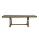 Mili Dining Table | 76-96" Extendable Top | Slim Trestle Base | Gray