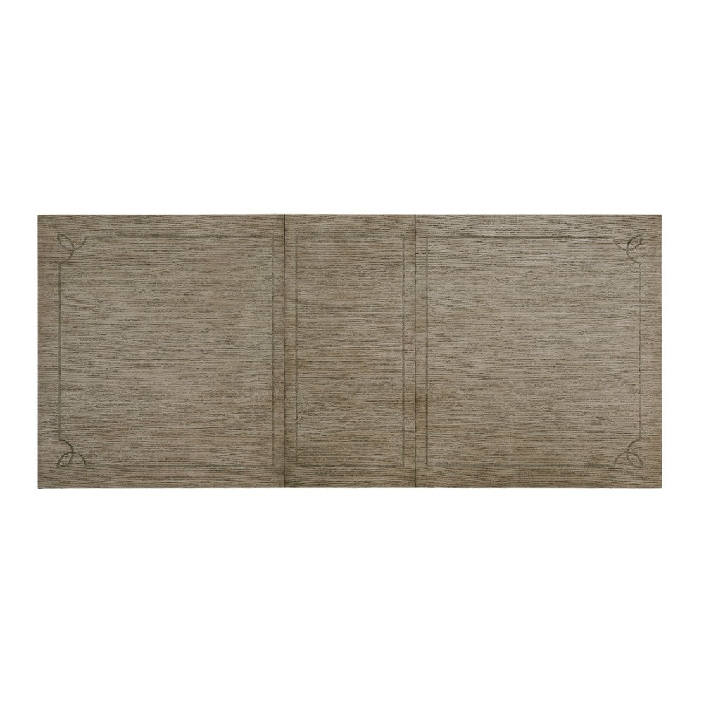 Mili Dining Table | 76-96" Extendable Top | Slim Trestle Base | Gray
