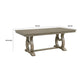 Mili Dining Table | 76-96" Extendable Top | Slim Trestle Base | Gray