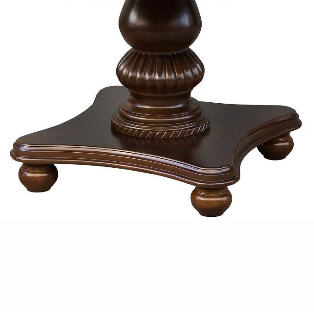 Rion Dining Table | 54" Round Top with Pedestal Base | Cherry Brown