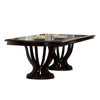 Vinci Dining Table | 84-107" Extendable Top | Vintage Espresso Brown