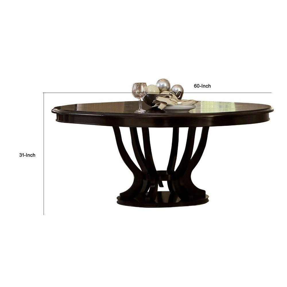 Vinci Dining Table | 60-76" Extendable Top | Classic Espresso Brown