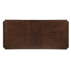 Feva Dining Table | 78-96" Extendable Top | Cherry Brown Trestle Base