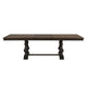 Tom Dining Table | 82-104" Extendable Top | Trestle Base | 2 Tone Brown