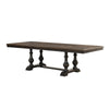 Tom Dining Table | 82-104" Extendable Top | Trestle Base | 2 Tone Brown