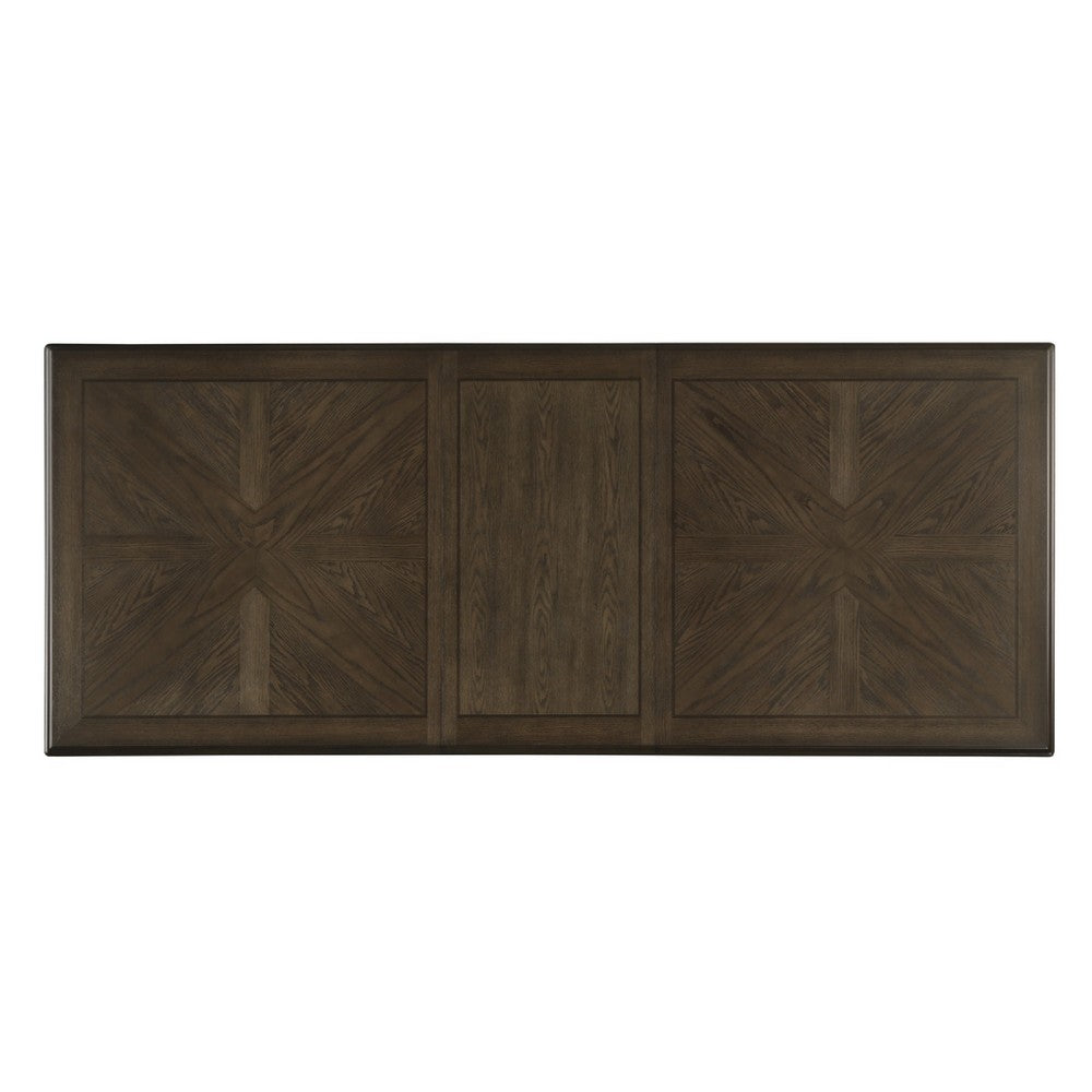 Tom Dining Table | 82-104" Extendable Top | Trestle Base | 2 Tone Brown