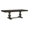 Ruth Dining Table | 77-95" Extendable Top | Classic Rustic Brown Trestle