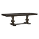 Ruth Dining Table | 77-95" Extendable Top | Classic Rustic Brown Trestle