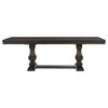 Ruth Dining Table | 77-95" Extendable Top | Classic Rustic Brown Trestle